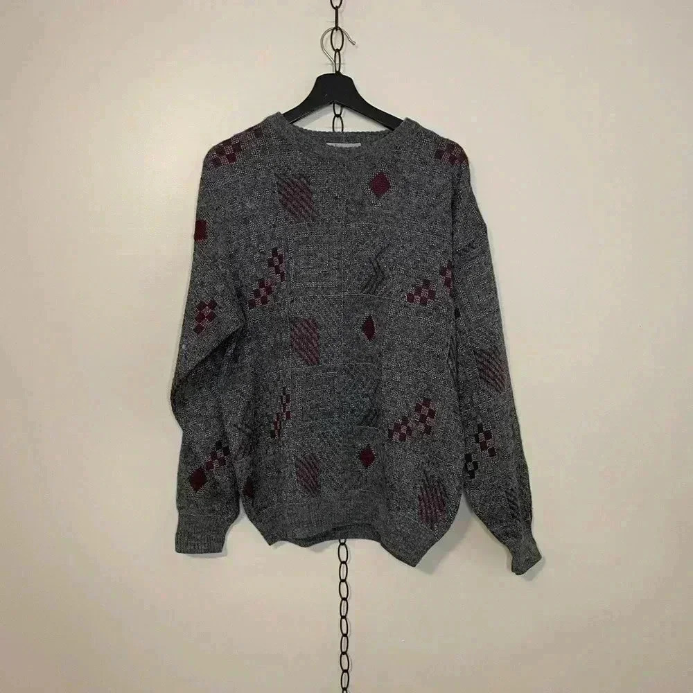 Vintage Tosani  Shapes All Over Print Sweater